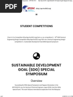 Sustainable Development Goal (SDG) Special Symposium - APCChE 2022