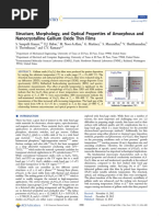 Structure, Morphology, and Optical Properties of Amorphous and Nanocrystalline Gallium Oxide Thin Films