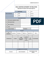 Special UAS Project Approval Application Form