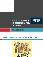 Rol Del Nutricionista en APS - Mesa - Belen Rojas