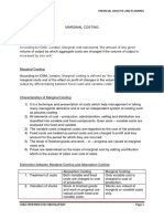 Module 5 MARGINAL COSTING STRATEGIC COST MANAGEMENT