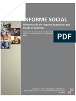 Informe Social - Alimentación Hogares Argentinos Por Escala de Ingresos