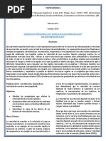 Informe 4. Cinetica Quimica