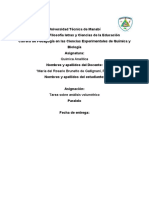 Tarea Sobre Análisis Volumétrico