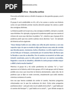 DINAMICA Escucha Selectiva VS Escucha Activa