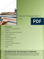 Church Management 1 Lesson 2