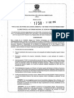 Resolución 1730 Del 31 de Diciembre de 2015