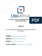 3.1 La Estrategia Ideal para Mi Propuesta Creativa e Innovadora