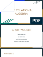 The Relational Algebra