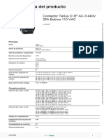 TeSys Deca Contactors - LC1D25F7