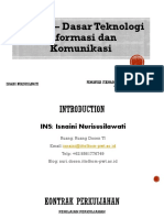 PTIK 1 Dasar Teknologi Informasi Dan Komunikasi