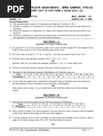 Maths Class X Term 2 Sample Paper Test 04 2021 22