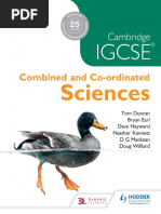 Cambridge IGCSE Combined and Co Ordinated Sciences Tom Duncan, Bryan