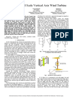 Design of Small Scale Vertical Axis Wind Turbine