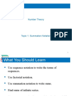 TOPIC 1 - Summation Notation