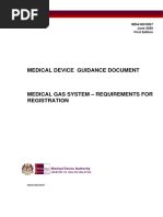 Medical Gas System - Requirements For Registration