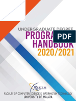 FSKTM UM - Undergraduate Degree Programme Handbook 2020-2021