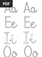 Trazos de Las Vocales