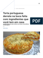 Torta Portuguesa Derrete Na Boca Feita Com Ingredientes Que Você