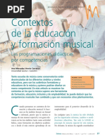 A 07 Contextos de La Educación y Formación Musical