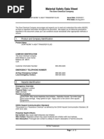 Dowtherm A Heat Transfer Fluid MSDS