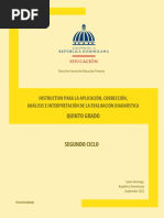 Evaluación Diagnóstica - 5to. Grado - Actualizada - 230922