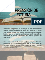 Comprensión de Lectura