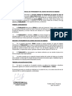 Convenio de Suspensión Perfecta de Labores (Ersac) 1 (Modelo)