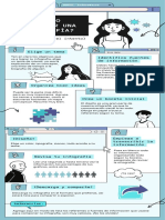 Infografía de Proceso Pantalla Interfaz Pixel Azul