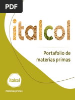 Brochure Materias Primas Italcol