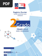 Registro Primer Ciclo 2 Segundo Grado