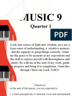 Music Quarter 1 Lesson 1