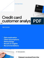 Credit Card Customer Analysis