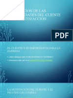 Detección de Las Necesidades Del Cliente