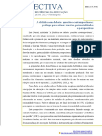 A Didática em Debate - Questões Contemporâneas Prólogo para Situar Tensões