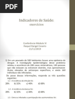 Indicadores de Saúde - Exercícios