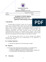 STE8 - Q4 - Wk1 2 - Describe The Application of Biotechnology in Health QA GQA - LRQA1