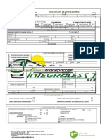 Codigo. Ftisj-Cf-01formato Incripcion de Proveedores