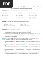 Guia 3 - Supresión de Paréntesis, Producto y División