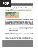 Programa Arquitetônico - Programa Necessidades-Sábado Letivo