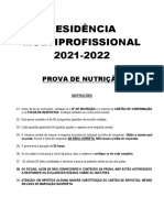 Prova Residencia Ufrj 2022