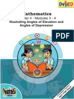 MATH 9 Q4 Module 3-4 Illustrating Angle of Elevation and Angle of Depression