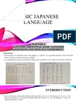 Basic Japanese Language Chapter 1