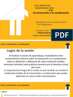 Semana 10 - PPT - La Transacción y La Condonación