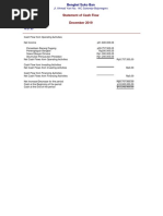 Statement of Cash Flow