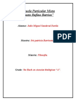 Trabajo Tercer Bimestre Filosofía