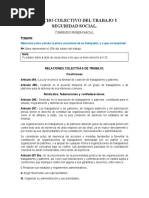 DERECHO COLECTIVO DEL TRABAJO (Primer Parcial)