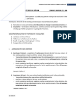 AST Discussion 3 - PARTNERSHIP DISSOLUTION