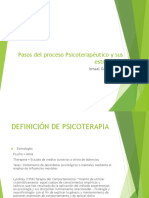 1) Pasos Del Proceso Psicoterapeutico y Sus Estrategias