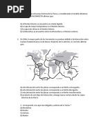 Control Dinamismo de La Tierra 7mo Básico